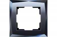 WERKEL DIAMANT Рамка на 1 пост (черный, стекло) WL08-Frame-01