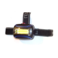 Фонарь Облик 2051 (3xR03) 1св/д COB 1W (150lm) 3 реж, черный+синий/пластик налобный