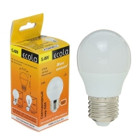 Лампа светодиодная Ecola E27  5.4Вт шар G45 4000К