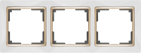 WERKEL SNABB Рамка на 3 поста (белый/золото) WL03-Frame-03