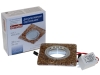 Св-к Fametto L109 LED  белый/кофейный/хром