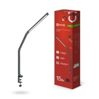 Св-к IN HOME наст. ССC-02Ч 15Вт 6500K 600Lm струбцина/USB черный