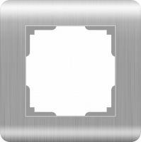 WERKEL Stream Рамка на 1 пост (серебряный) WL12-Frame-01