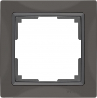 WERKEL Snabb Basic Рамка на 1 пост (серо-коричневый) WL03-Frame-01