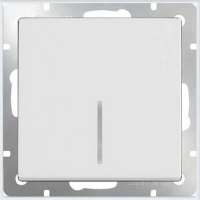 WERKEL белый мех-зм выкл. 1-кл. с подсв. WL01-SW-1G-LED W1110101